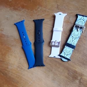 38mm silicone watch band bundle